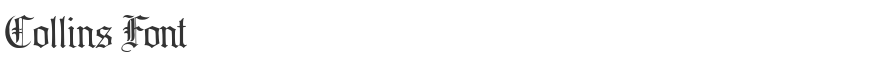 Collins Font