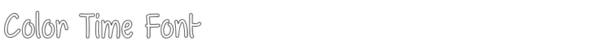 Color Time Font