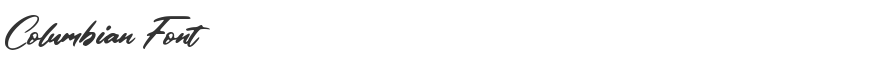 Columbian Font