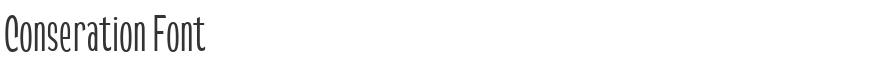 Conseration Font