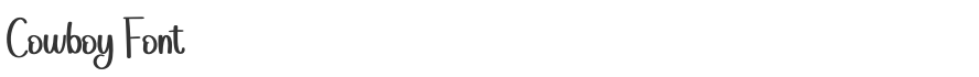 Cowboy Font