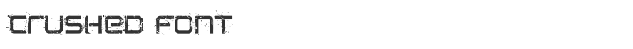 Crushed Font