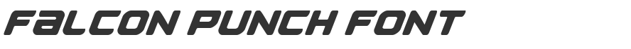 Falcon Punch Font