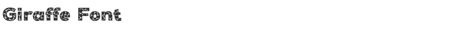 Giraffe Font