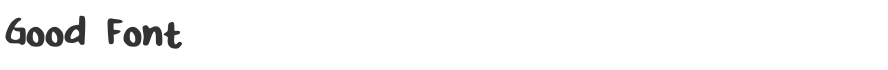 Good Font
