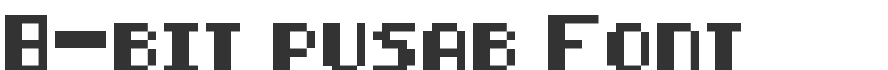8-bit pusab Font