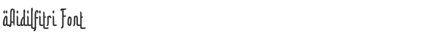 aAidilfitri Font