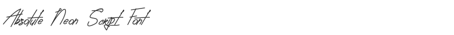 Absolute Neon Script Font