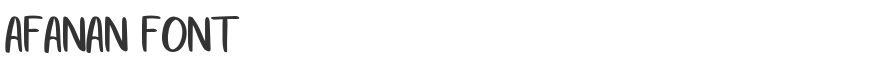Afanan Font