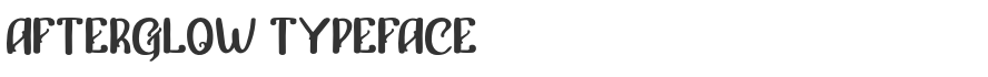 Afterglow Typeface
