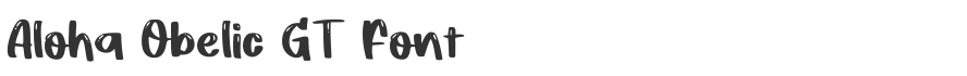 Aloha Obelic GT Font