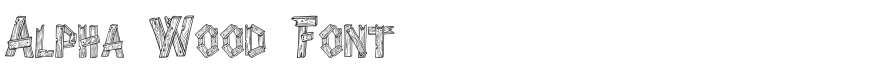 Alpha Wood Font