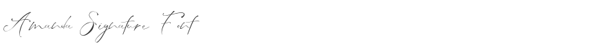 Amanda Signature Font