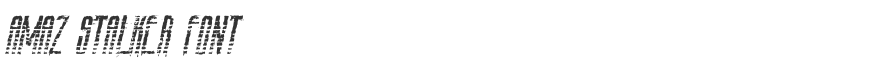Amaz Stalker Font
