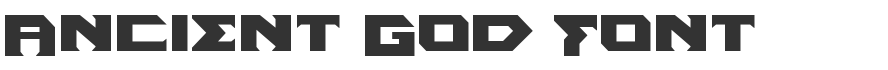 Ancient God Font