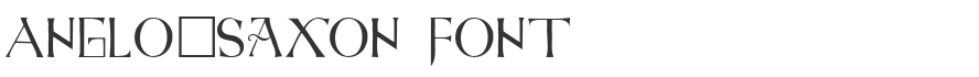 Anglo-Saxon Font
