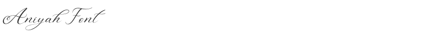 Aniyah Font