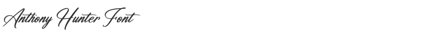 Anthony Hunter Font