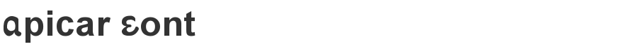 Apicar Font