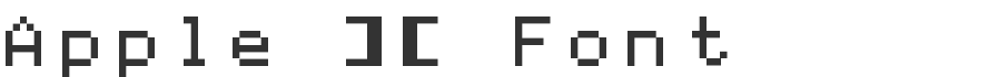 Apple ][ Font