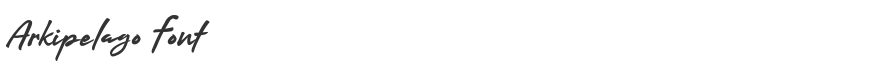 Arkipelago Font