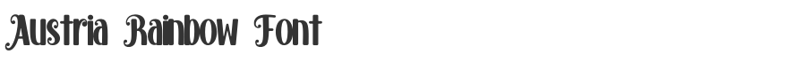 Austria Rainbow Font