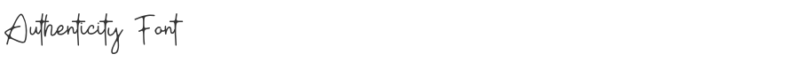 Authenticity Font