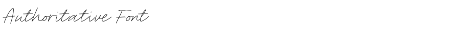 Authoritative Font