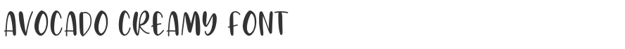 Avocado Creamy Font