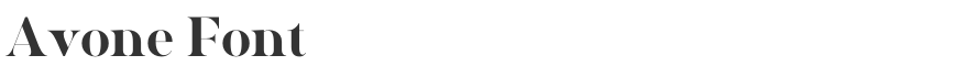 Avone Font