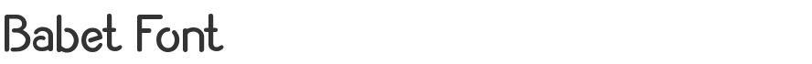 Babet Font
