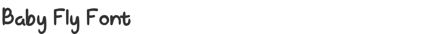 Baby Fly Font
