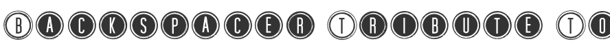 Backspacer Tribute To Pearl Jam Font