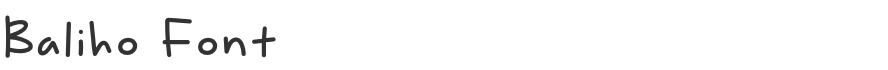 Baliho Font