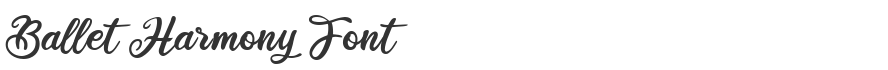 Ballet Harmony Font
