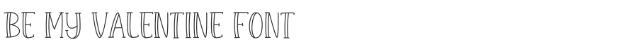 Be My Valentine Font