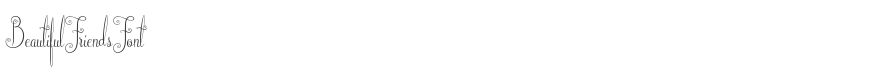Beautiful Friends Font