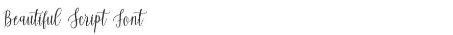 Beautiful Script Font