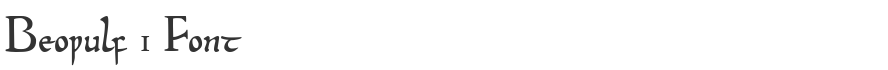 Beowulf 1 Font