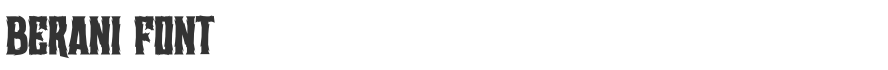 Berani Font