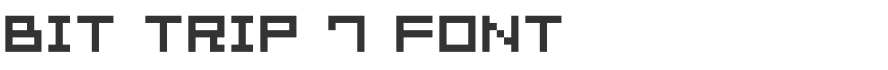 Bit Trip 7 Font