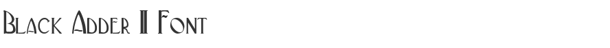 Black Adder II Font