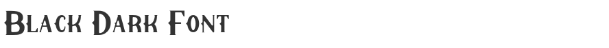 Black Dark Font