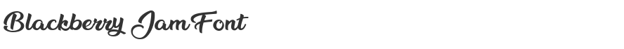 Blackberry Jam Font
