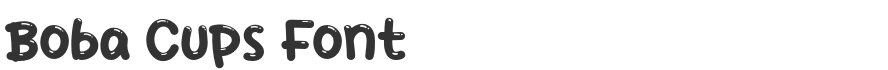 Boba Cups Font
