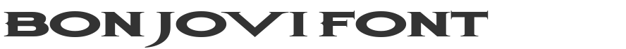 Bon Jovi Font