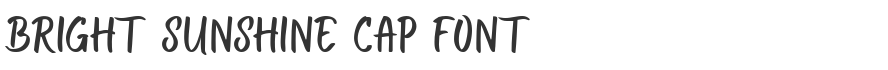 Bright Sunshine Cap Font