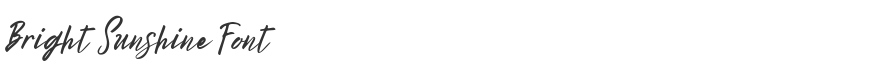 Bright Sunshine Font