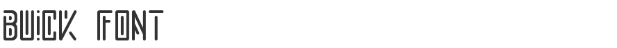Buick Font