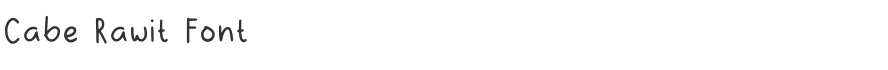 Cabe Rawit Font